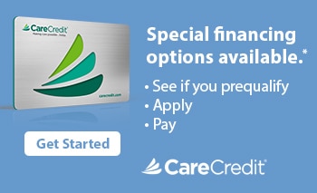 Special financing options available with CareCredit. Click here to learn more.